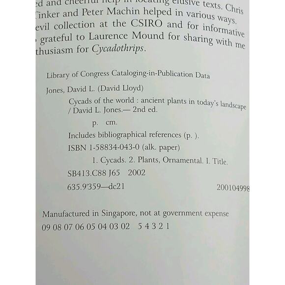 Cycads of the World Ancient Plants in Today's Landscape David Jones Hardcover - Picture 8 of 16
